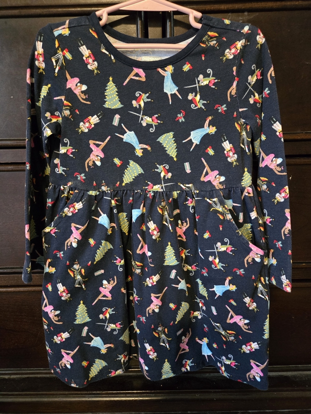 Girls 4t Navy Holiday Nutcracket Dress